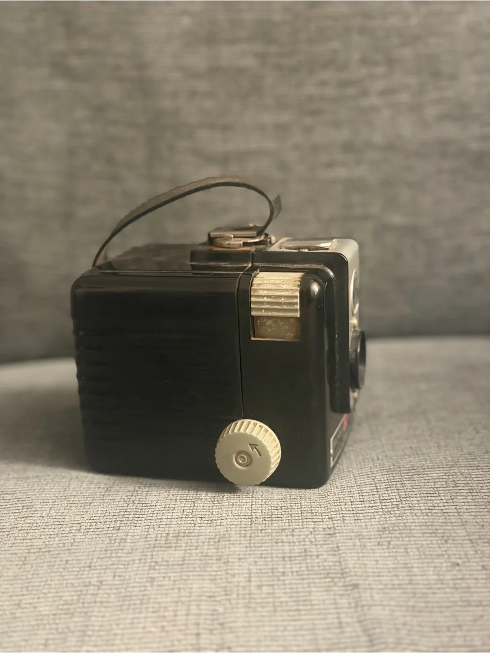 Kodak Brownie Hawkeye Box Camera in Black with Silver Accents